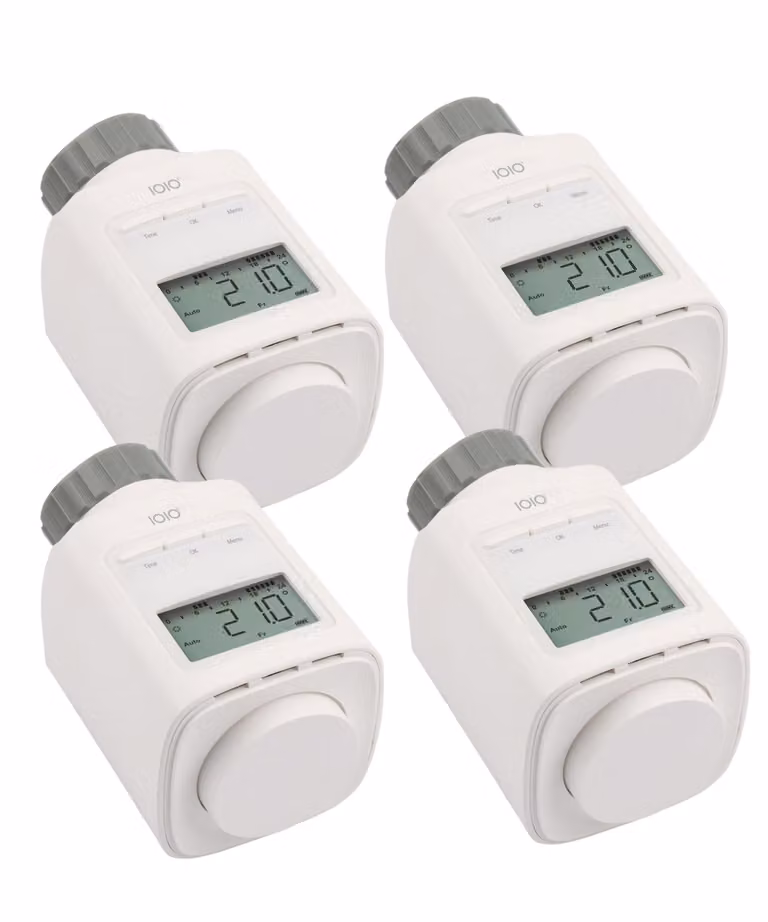 4 pezzi IOIO HT 2000 Termostato elettronico Termostato per radiatori per risparmiare fino al 30% sui costi di riscaldamento