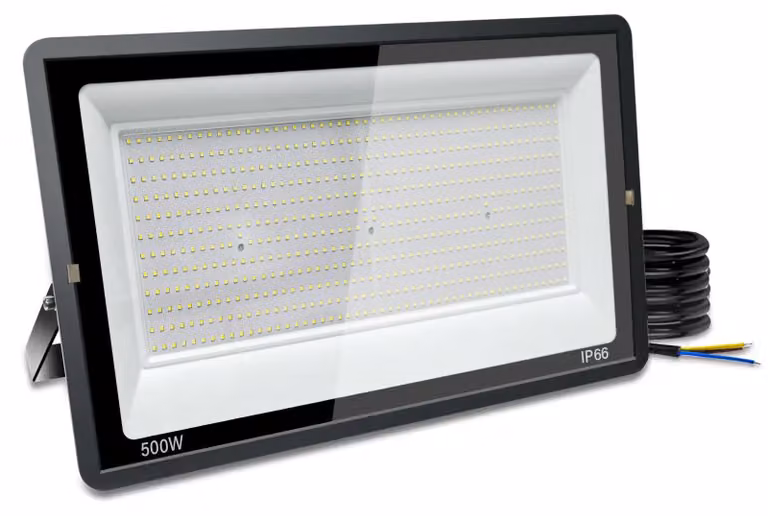 Faretto LED da 500 W, 50.000 lumen, grado di protezione IP66, luce bianca fredda a 6500 K, per uso esterno