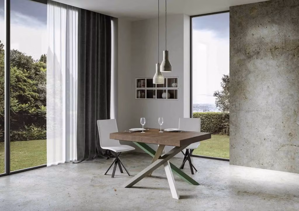 Tavolo Allungabile Volantis Premium GIORDANOSHOP Colore Noce L/P/H: 130-390 x 90 x 77 cm – 2