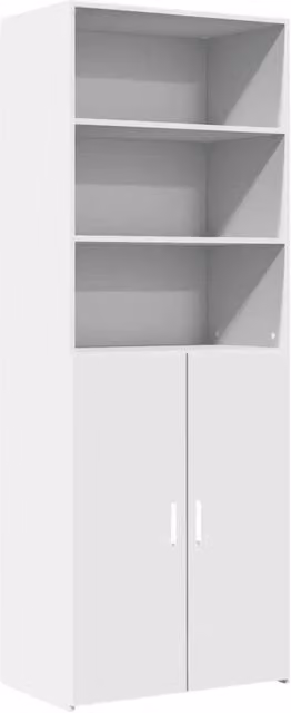 Credenza | Madia | Buffet da pranzo | Armadio da pranzo Bianca 70x42,5x185 cm in Legno Multistrato