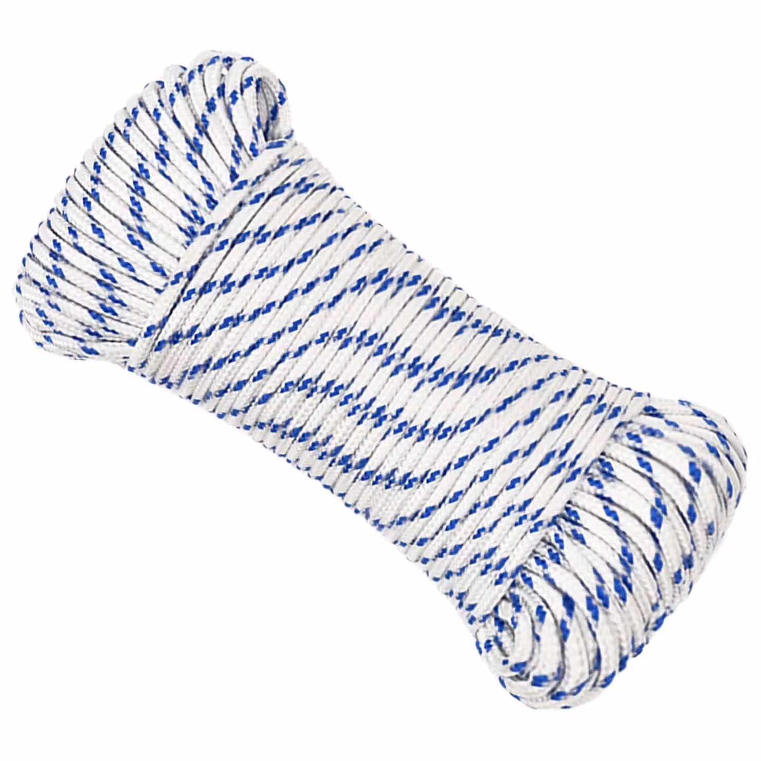 Corda multiuso vidaXL in plastica, Bianco e Blu, Diametro: 3 mm, Lunghezza: 100 m
