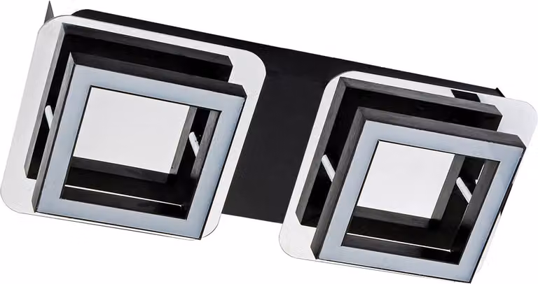 Strühm 03135 Lampada da parete e soffitto a LED 'LIPSK LED' con LED SMD, bianco neutro, 2 x 300 lm, IP20, 15.000 cicli