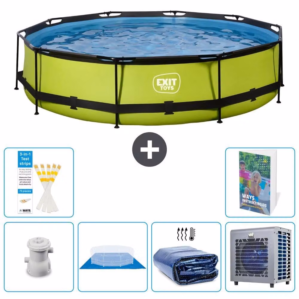 Piscina gonfiabile rettangolare - 360x76 cm - Set da 5 pezzi - Modello S278