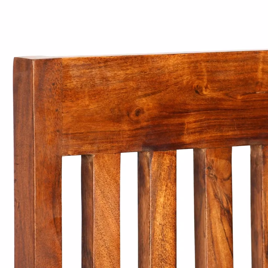 Set di 2 sedie da pranzo moderne vidaXL in legno di acacia color marrone – 2