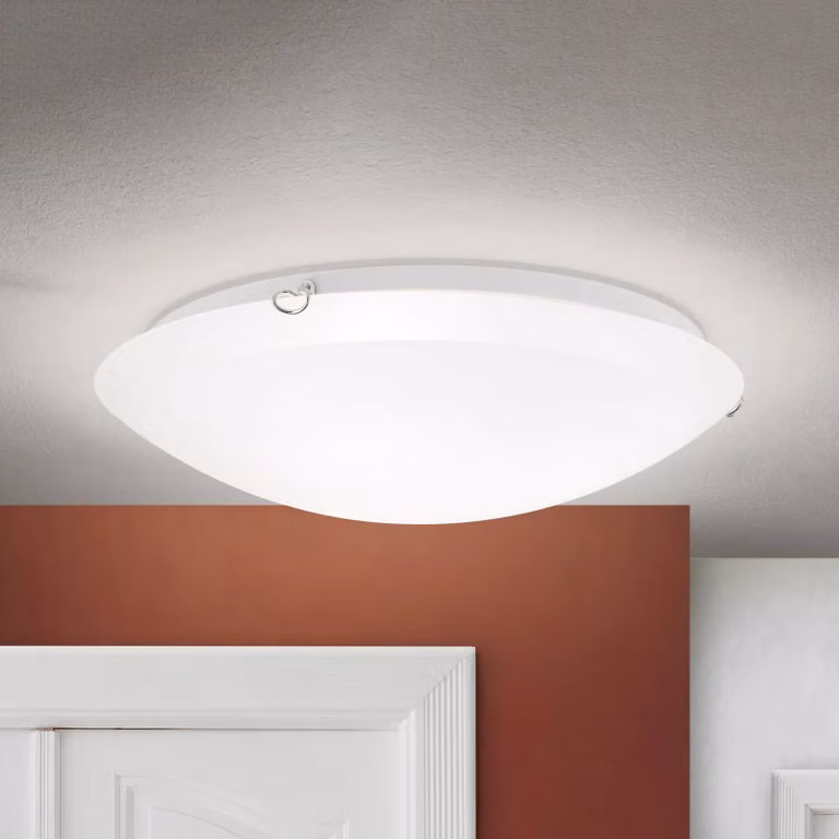 ORION Plafoniera soffitto Agada, dimmerabile, Bianco / Opale, Soggiorno / Sala da pranzo, Vetro, Moderno, Plafoniera