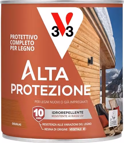 V33 Protettivo Completo per Legno Alta Protezione all'Acqua Douglas 0,75L