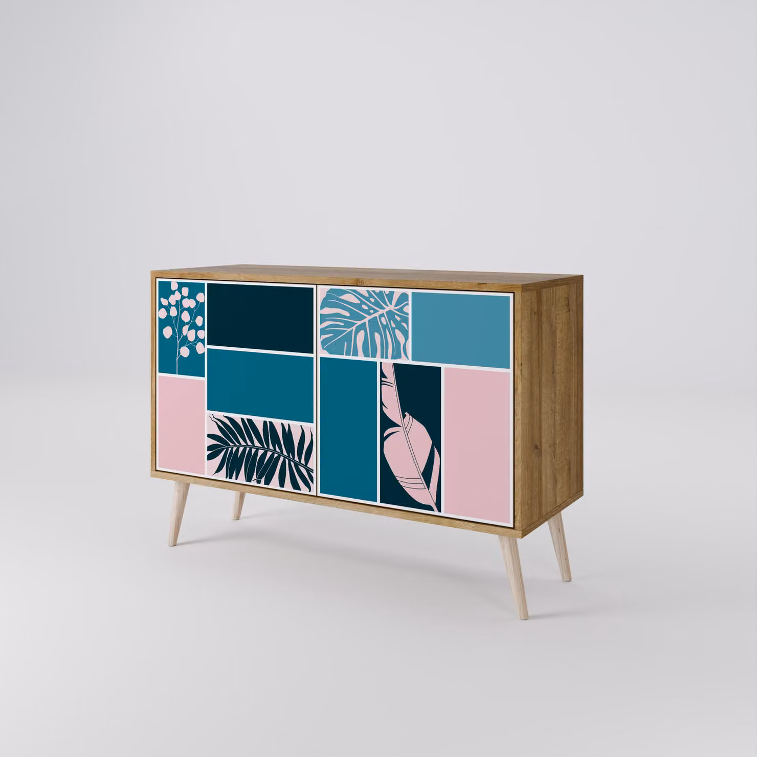 Cassettiera Spacerebels a 2 ante - credenza cassettiera - credenza alta - mobile guardaroba - soggiorno camera da letto - 57,5×111×42 (HxLxP)