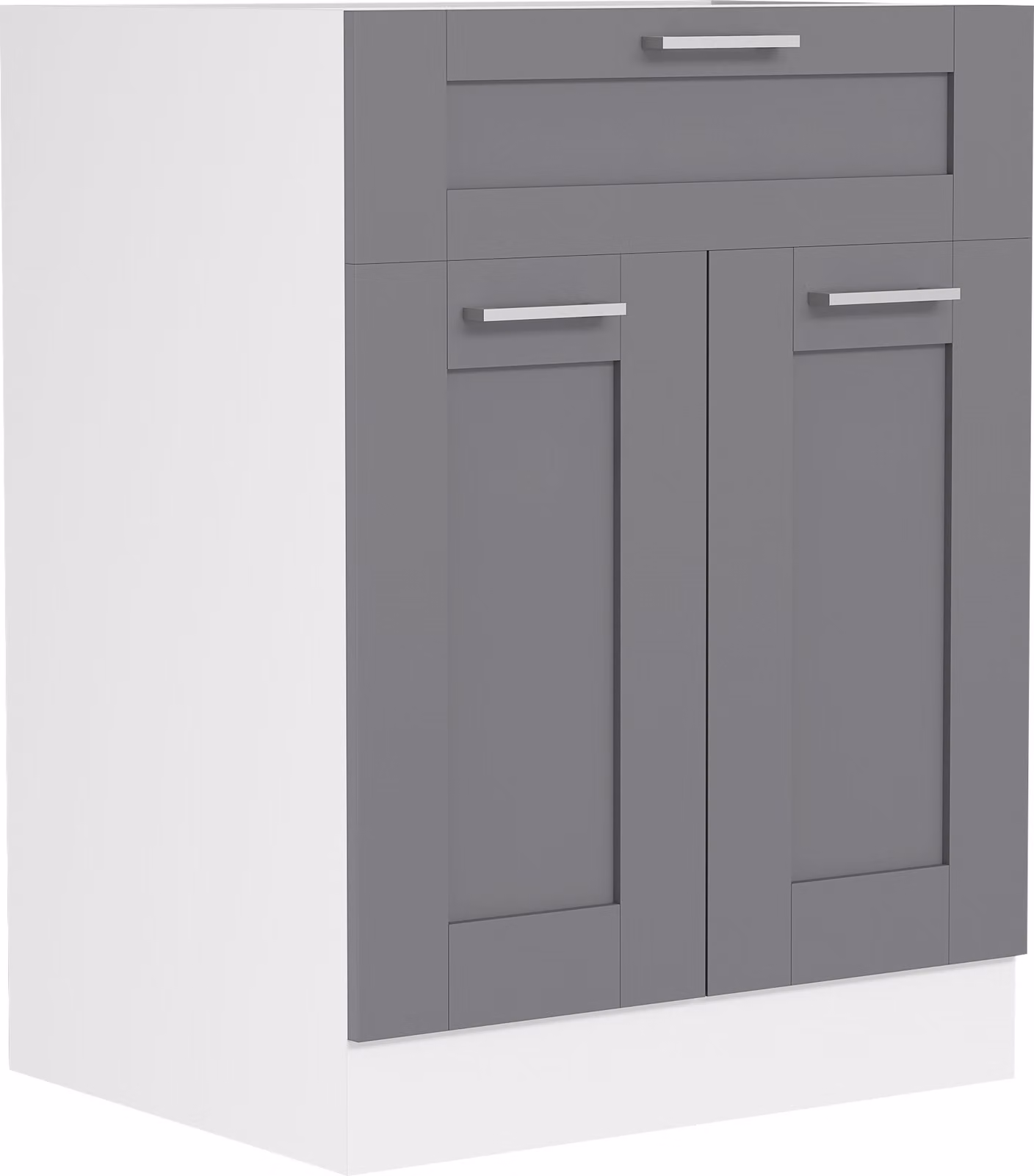 Armadio da cucina | Dimensioni ca. H. 82 x W. 60 x. T. 46 cm | Armadio inferiore con due ante girevoli e cassetto in stile country house | Mobili da cucina - Colura