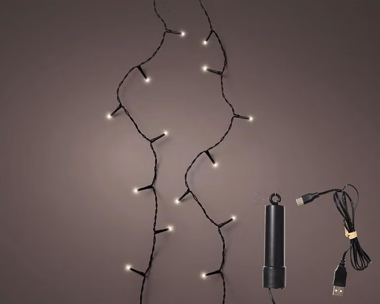 Luci di fata LED ricaricabili 742 cm