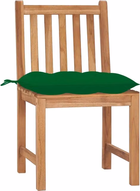 Sedie da Giardino 2 pz con Cuscini in Legno Massello di Teak 3062936