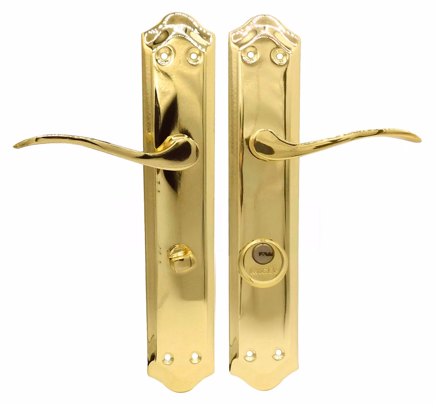 Elzusha - Set di serrature in ottone con chiavi e design ergonomico