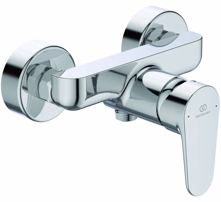 Miscelatore per doccia a soffione Tyria, finitura cromata, a risparmio idrico, NF