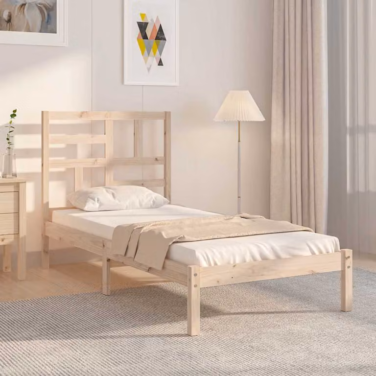 vidaXL Giroletto Singolo per Bambini in Legno di Pino Massello, L/P/H: 75 x 190 x 81 cm