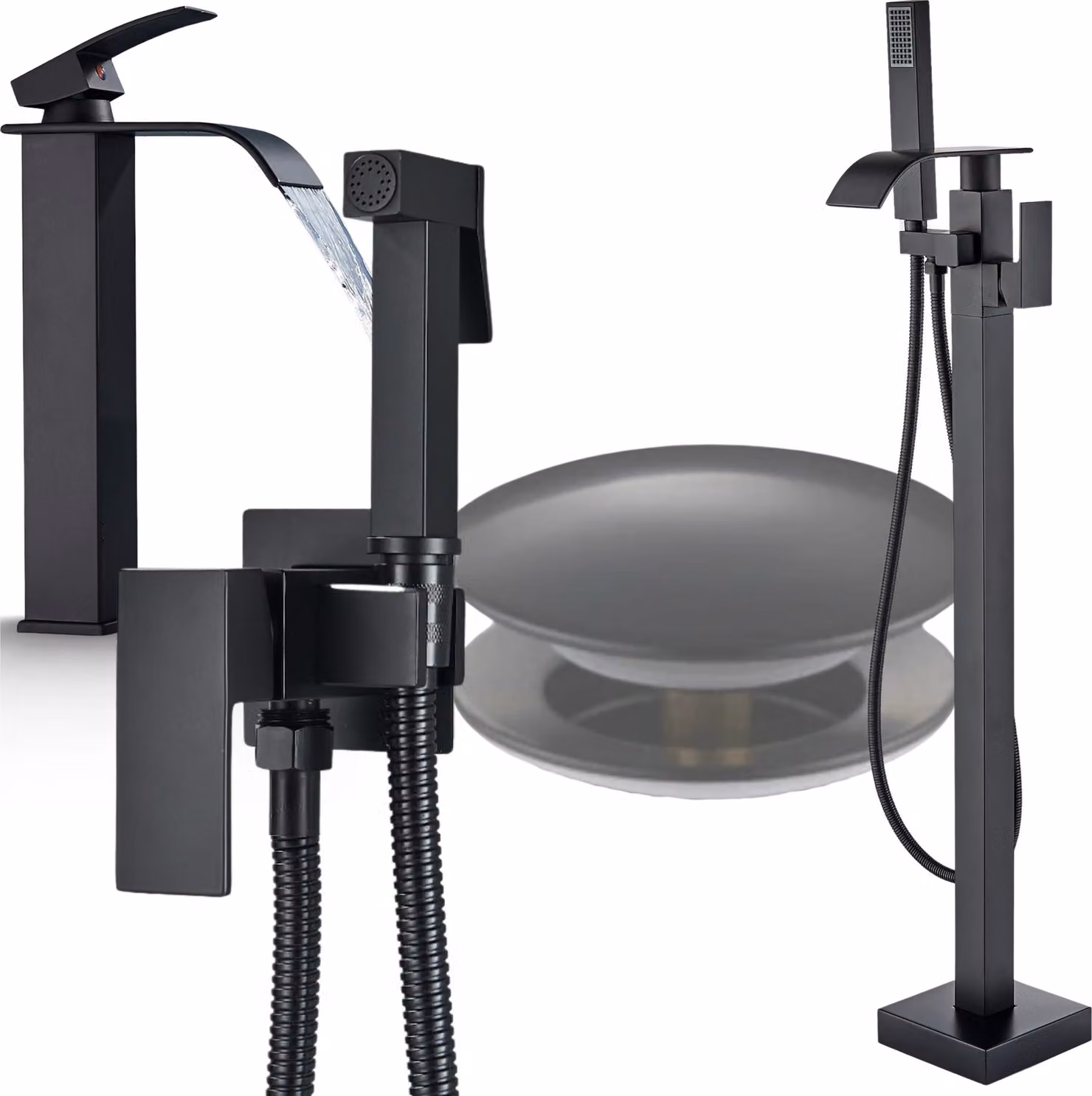 Rubinetto da cucina Ari con canna girevole a 360 gradi, miscelatore monocomando in ottone nero opaco, cartuccia Vetroceramica