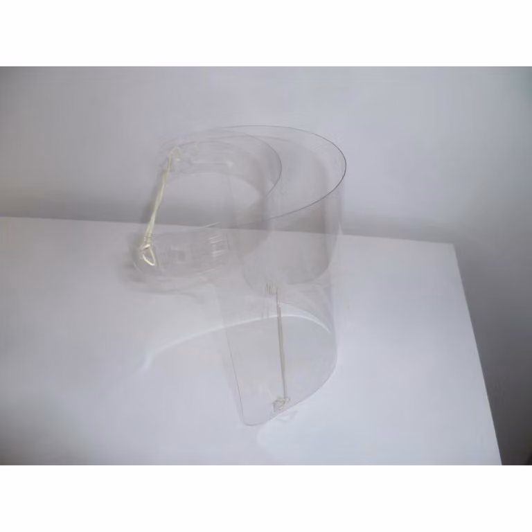 Visiera in plastica Maschera protettiva Visiera protettiva Maschera facciale Protezione facciale Visiera trasparente