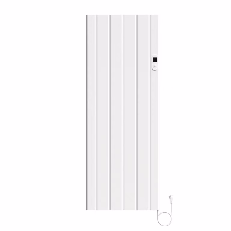 BELVIT, radiatore elettrico da 2000 W, bianco lucido, con controllo smart tramite Wi-Fi e termostato digitale