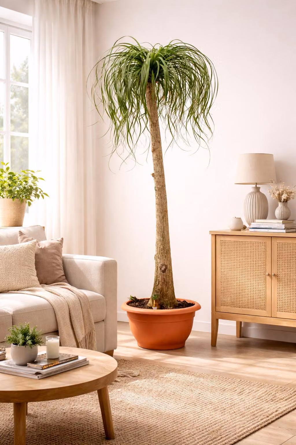 Piede di elefante 160–200 cm (Beaucarnea recurvata) – Albero delle bottiglie, pianta da appartamento, palma d'acqua, facile da curare e decorativa