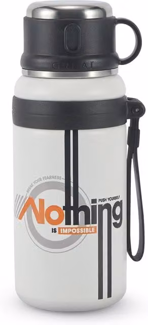 Thermos Moty Collection bianco e nero da 600 ml