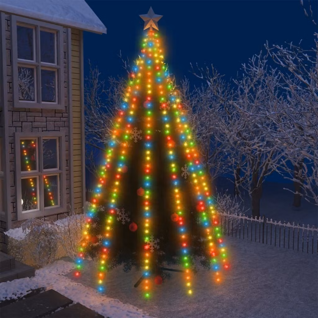 Maison Exclusive - Luci per Albero 500 LED Multicolori 500 cm Interno Esterno