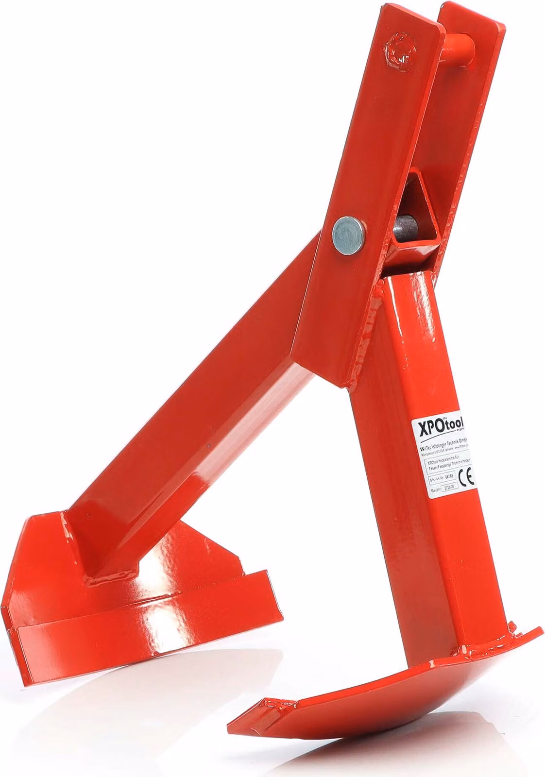 Pinza di sollevamento XPOtool per fusti verticali fino a 210 litri o 500 kg e Ø20-65 cm - pinza verticale per fusti, sollevatore di fusti, pinza per fusti