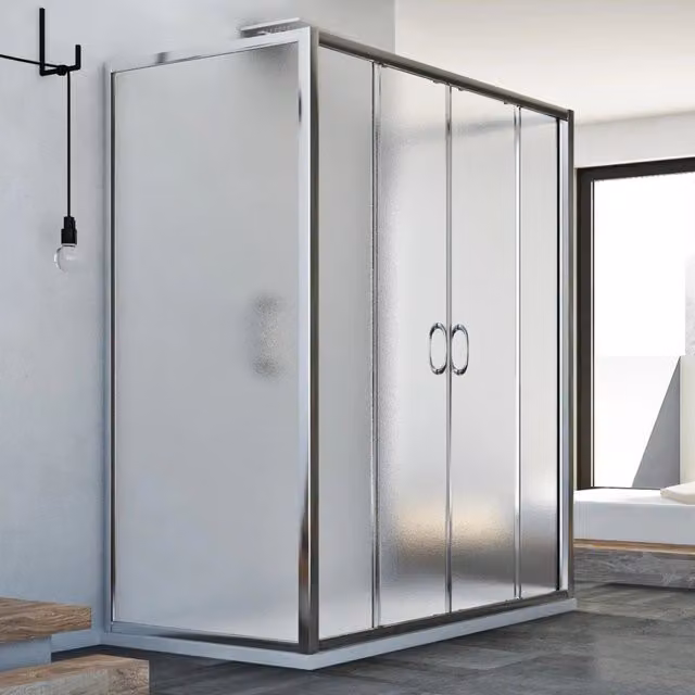 Box Doccia 3 lati 90x120x90 CM H185 stampato C mod. Replay Trio 2 Ante