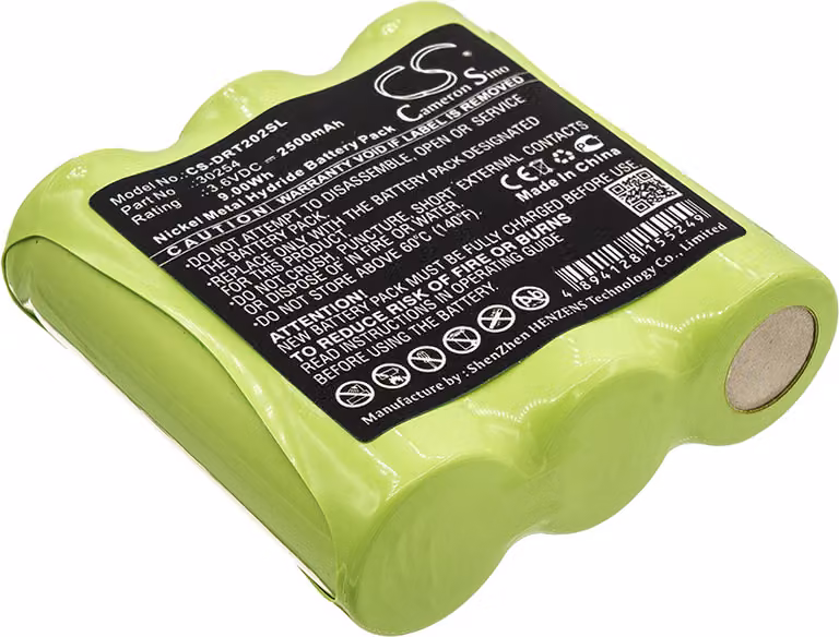 TECHTEK Batteria compatibile con [Deviser] DS2002, DS2002H, per [Teletronik] TSM2002 sostituisce 30254