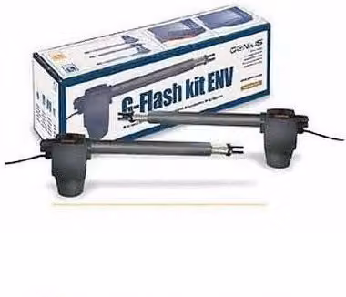 KIT CANCELLI A DUE ANTE BATTENTI G-FLASH ENV KIT 433 MHZ RC 24V GENIUS 51701451