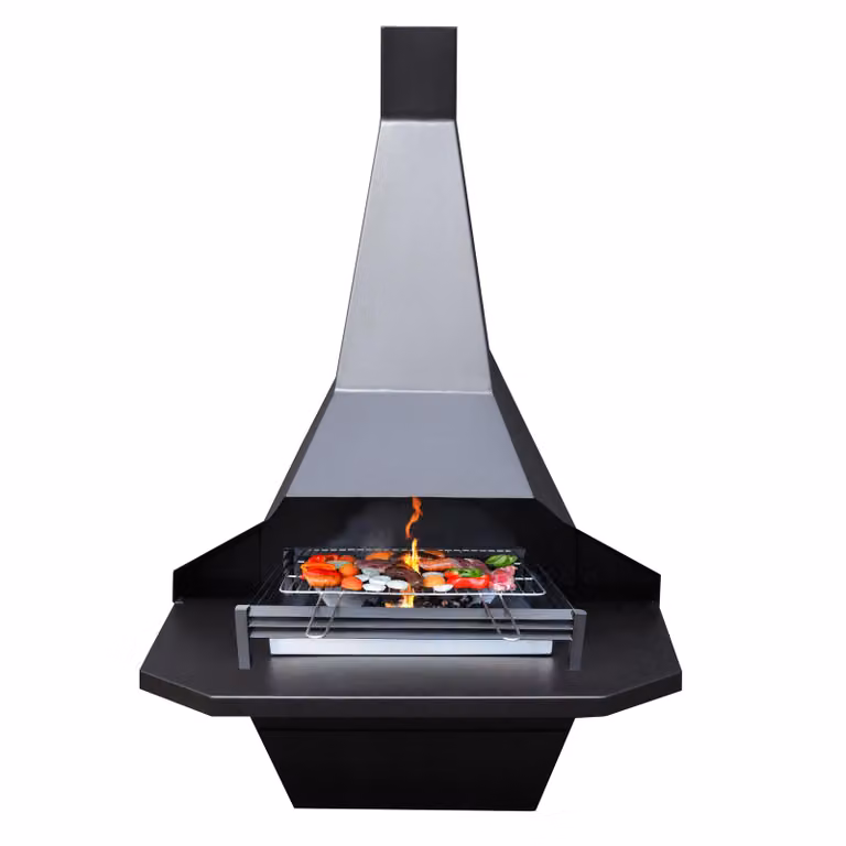 Camino da giardino con funzione barbecue KG 3