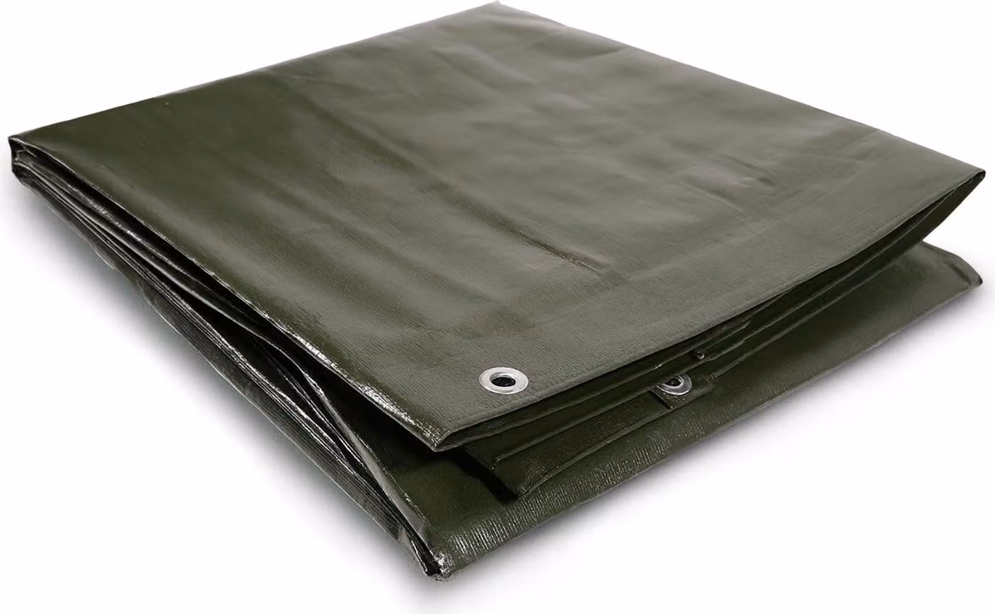 Telone EraGreen 4m x 8m - 210 g/m² - verde oliva | rivestito in PE | impermeabile, resistente ai raggi UV e antistrappo | con robusti occhielli - telone durevole per il giardino e il tempo libero