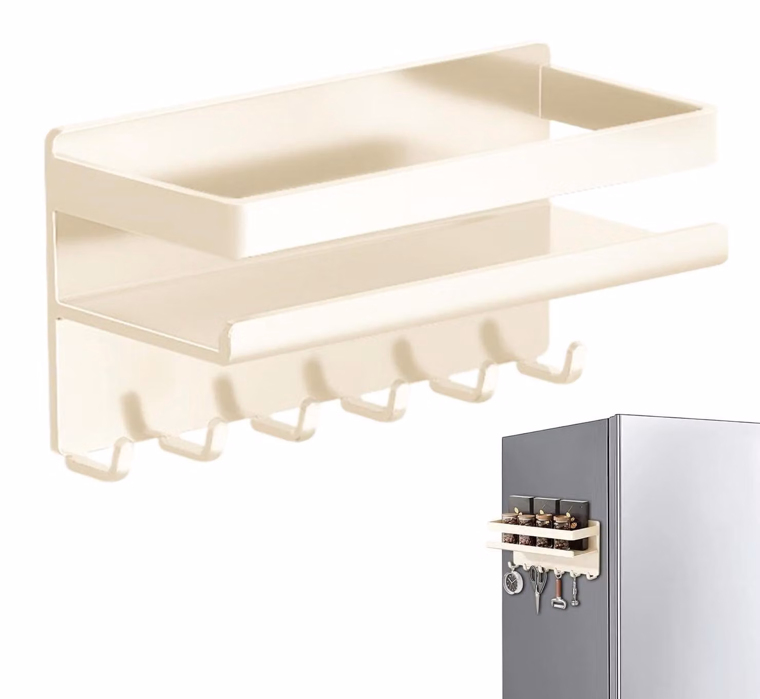 Organizzatore magnetico per la cucina - Montaggio a parete senza foratura