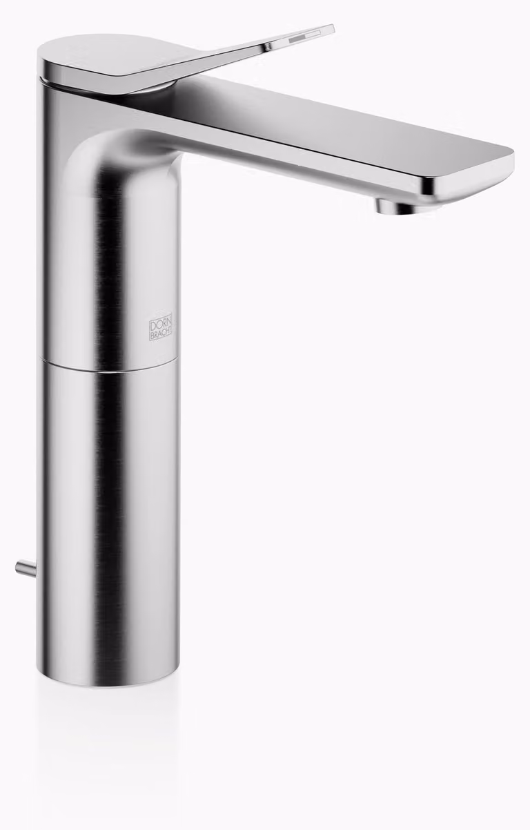 Dornbracht LISSÉ Mitigeur monocommandé pour lavabo avec pied surélevé, avec garniture d'écoulement, saillie 130mm, 33506845-93, 33506845-93