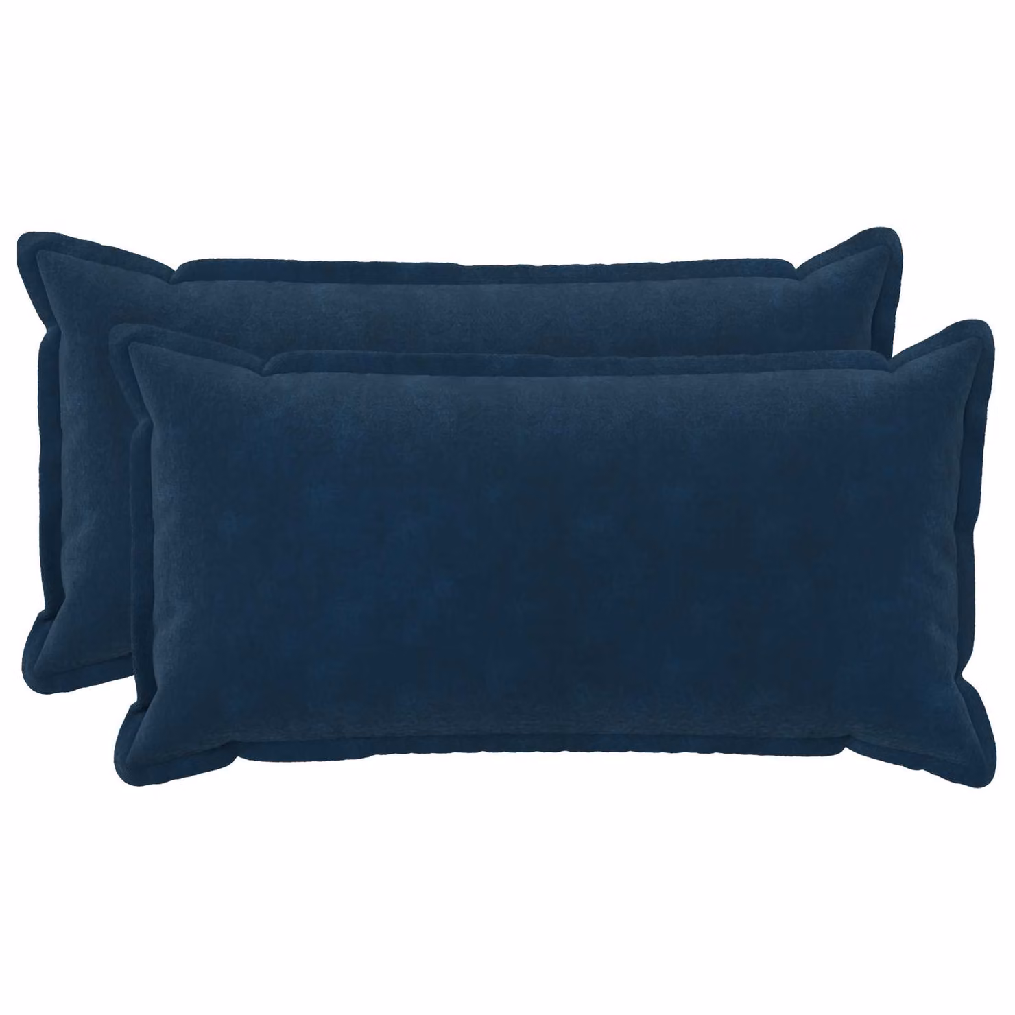 Set di 2 federe vidaXL HOUTEN blu in microfibra, L 70 cm x P 40 cm