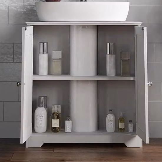 Cassa di scarico per bagno, stante libero, 30D x 60L x 60A centimetri