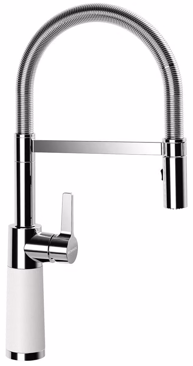 Rubinetto SCHOCK SC-550 in design POLARIS con bocca a molla a spirale / CRISTADUR