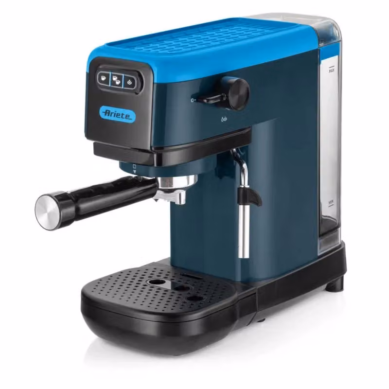 Macchina da caffè espresso Ariete Sky Blue 1300W con 15 bar di pressione, compatibile con caffè macinato ed ESE pods, colore blu – 2