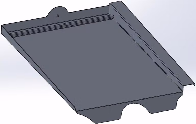 Schletter Solar piastrella in alluminio BEZ per teglia di riforma Erlus XXL 103005-057