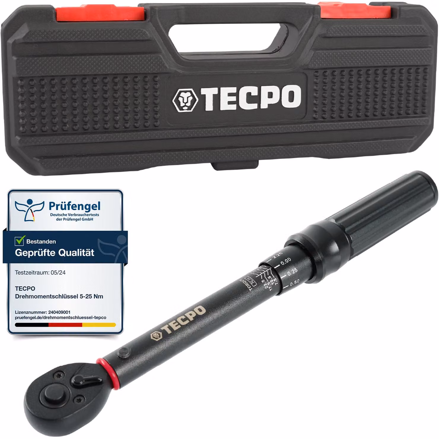 Chiave dinamometrica TECPO 1/4" 5-25 Nm