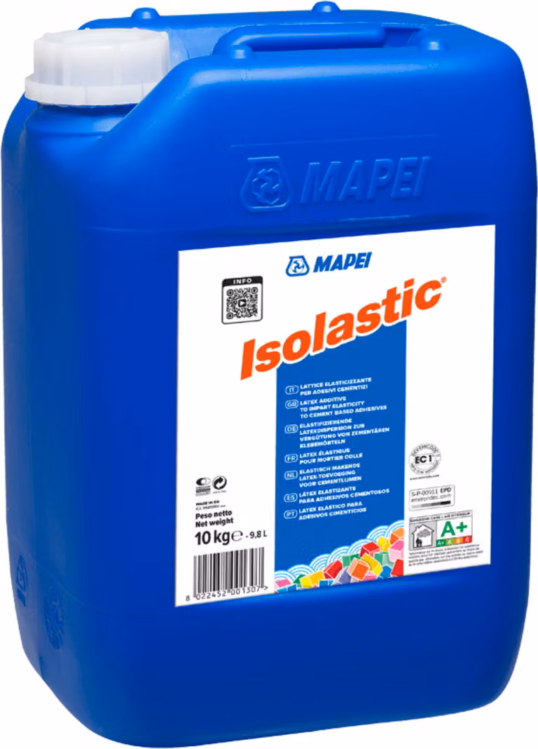MAPEI® ISOLASTIC 10 kg rivestimento per malta adesiva - adesivo elasticizzante per malta in dispersione