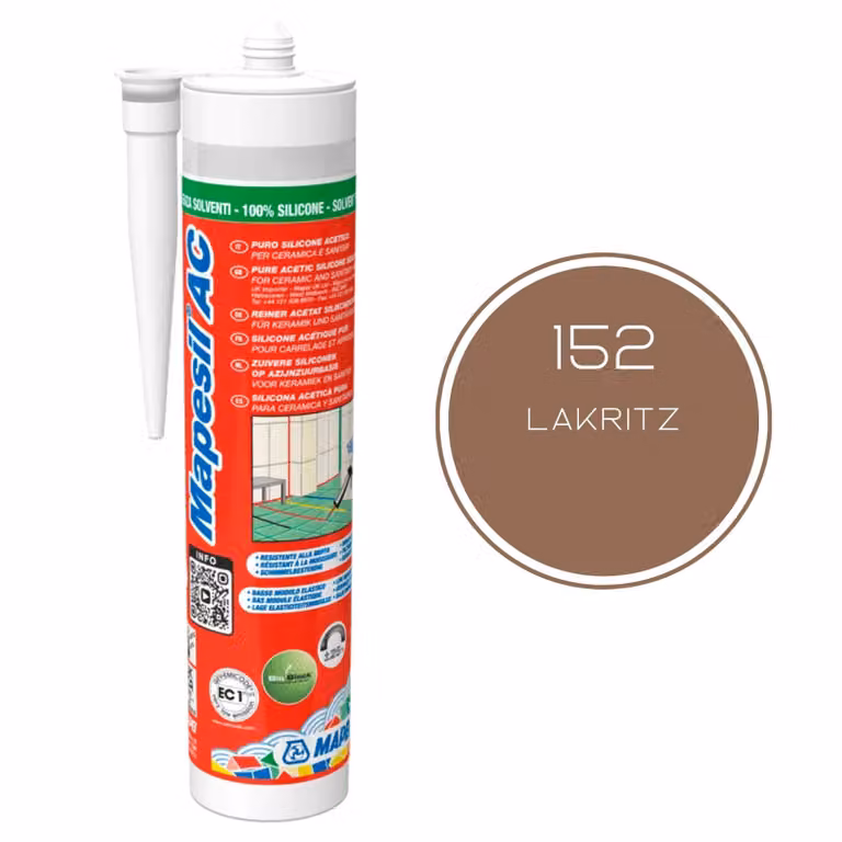 Silicone sanitario MAPEI Mapesil AC 152 liquirizia 310 ml