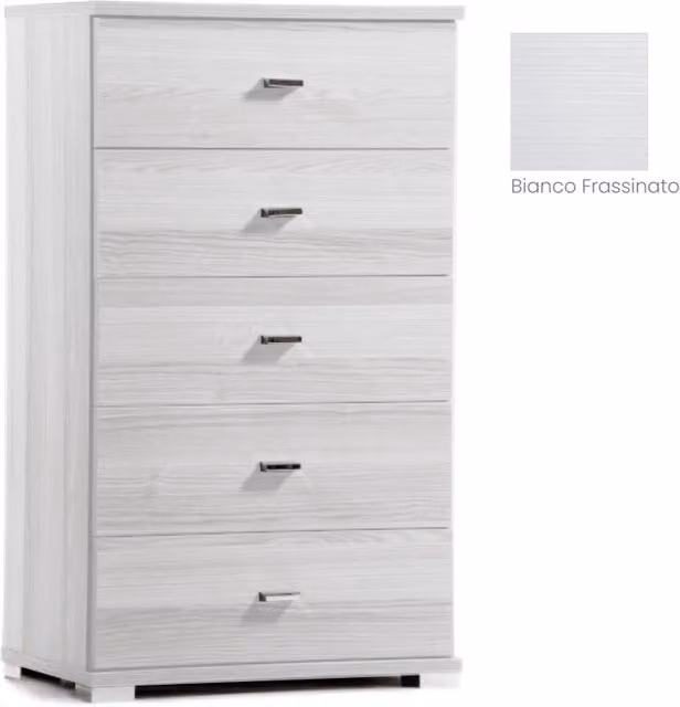 Cassettiera grande bianco frassinato