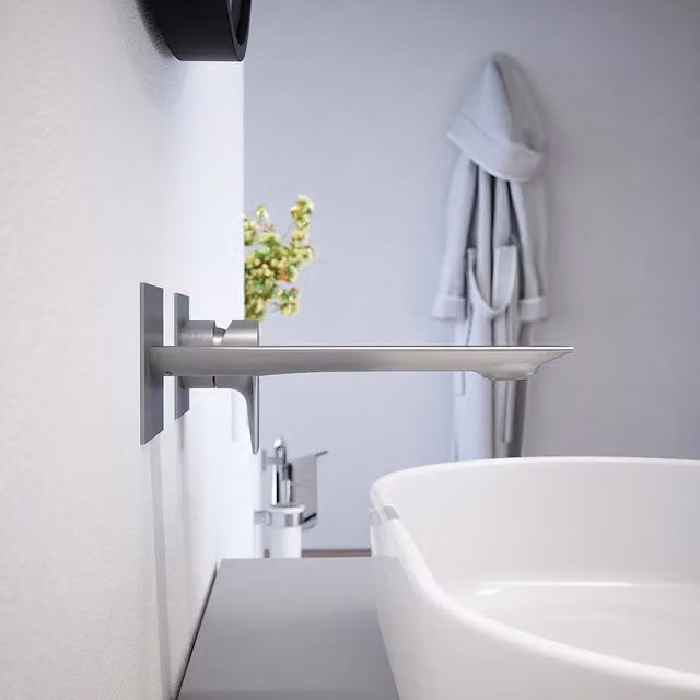 Miscelatore lavabo ad incasso nickel spazzolato | Rita
