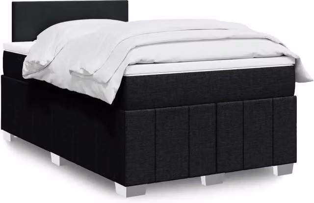 vidaXL Letto Ibrido con Materasso Nero e Bianco L/P/H: 120 x 200 x 190 cm – 2