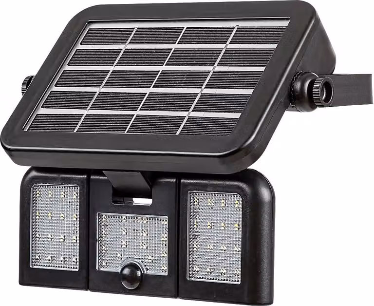 Proiettore solare con sensore LED 9,6W Lihull nero 77020 Rabalux