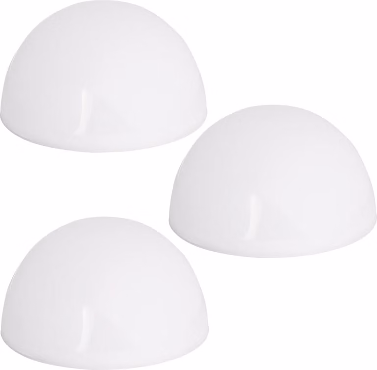Luci solari a LED a globo, confezione da 3, semicircolari, sensore crepuscolare