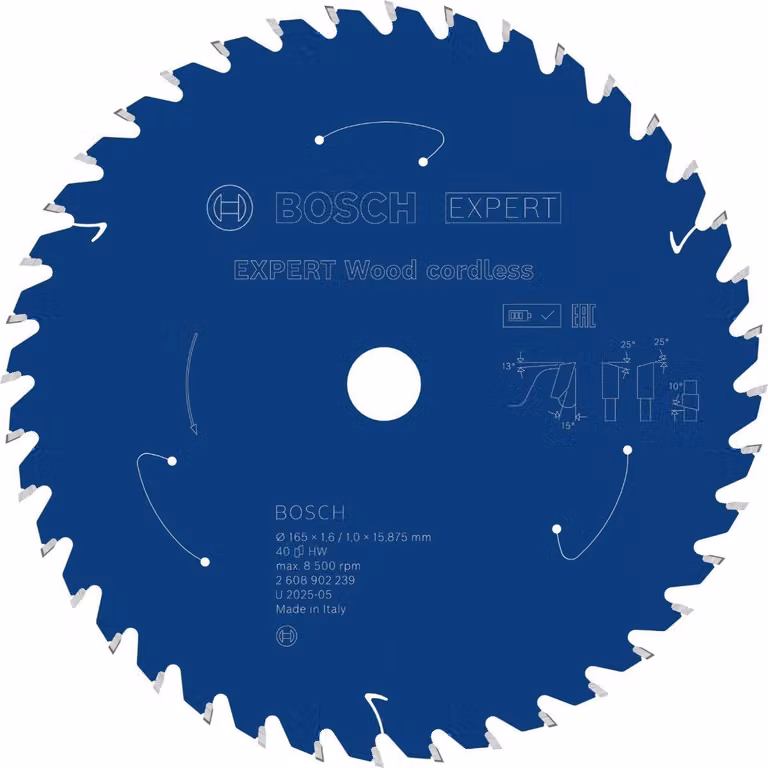 Lama circolare Bosch EXPERT Wood, 165x15.875 mm, Z40