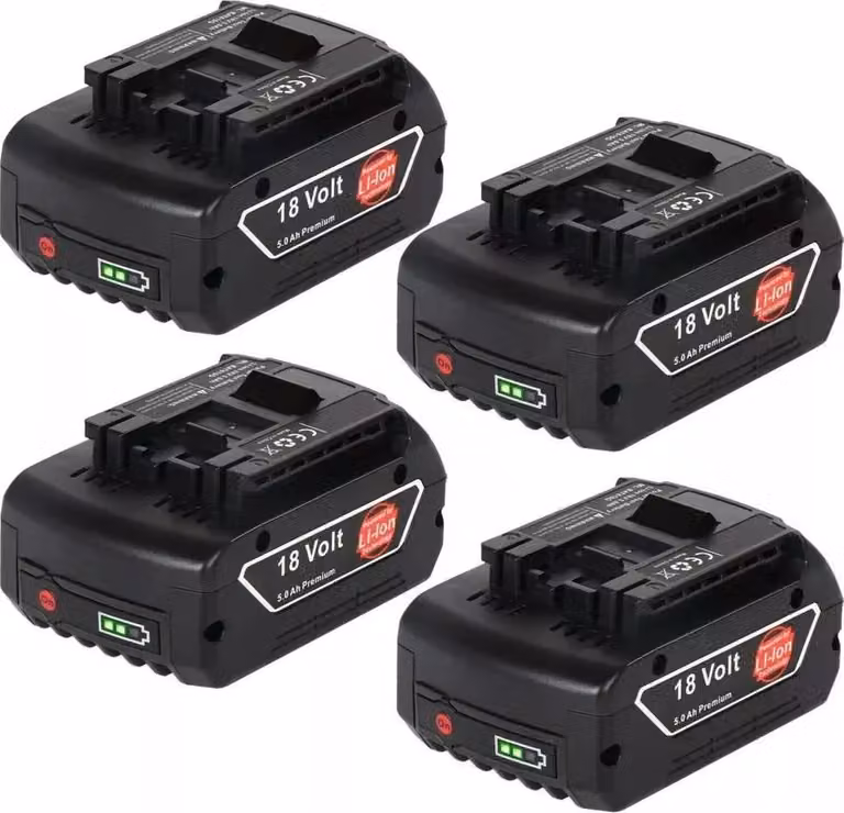 Batteria di ricambio, capacità 8000 mAh, compatibile con utensili elettrici, 4 batterie