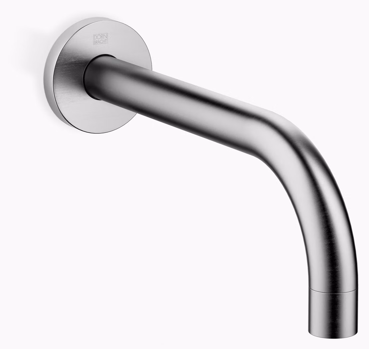 Dornbracht TARA Bec déverseur mural pour lavabos sans garniture d'écoulement, saillie 190mm, 13800882-93, 13800882-93