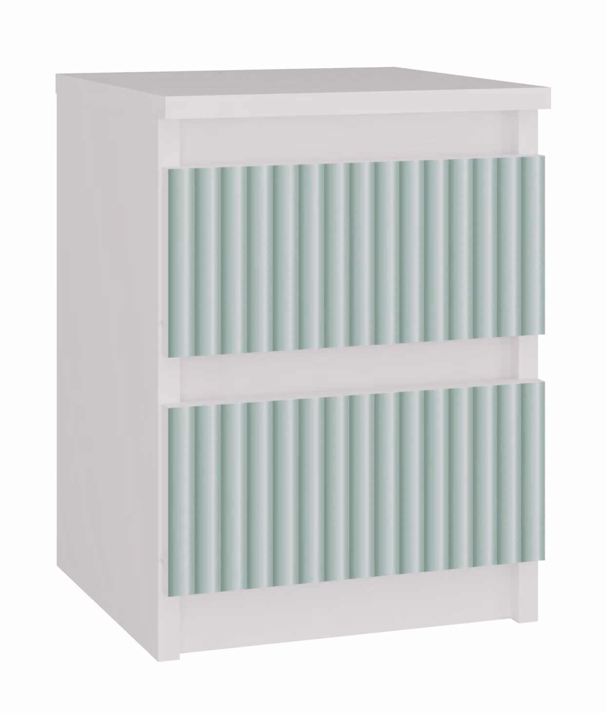 Comodino per camera per bambini DUSTER - bianco / menta