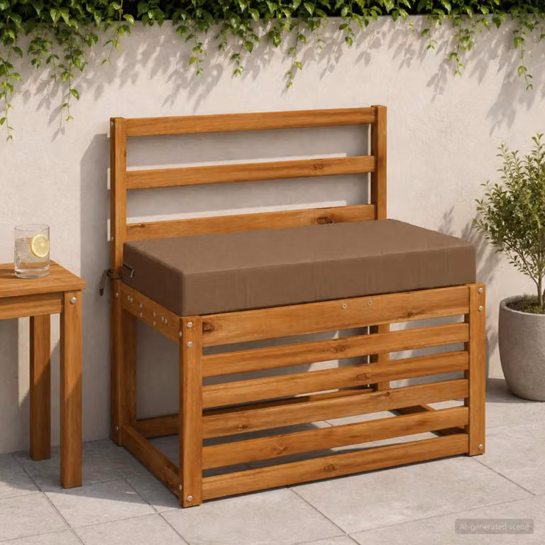 Cuscino per la seduta vidaXL SOEST in poliestere, moderno e lavabile, colore tortora/beige/marrone