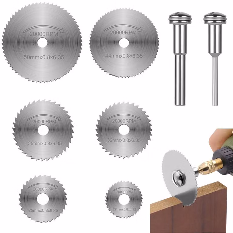 Lame circolari HSS, set di 6 lame circolari per utensili multifunzione